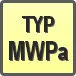 Piktogram - Typ: MWPa